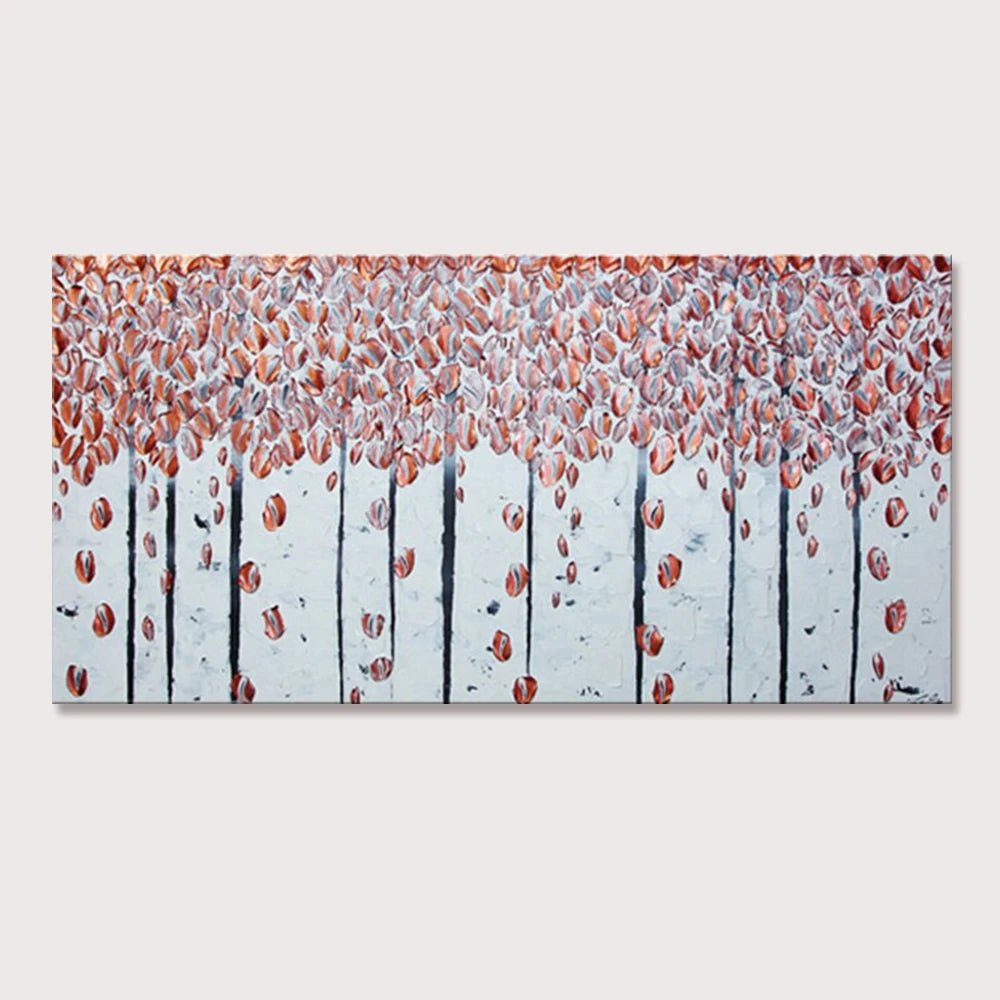 Arthyx,Handpainted Night Knife Oil Painting On Canvas,Wall Art,Modern Abstract Landscape Picture For Living Room Home Decoration - Smoothy Home