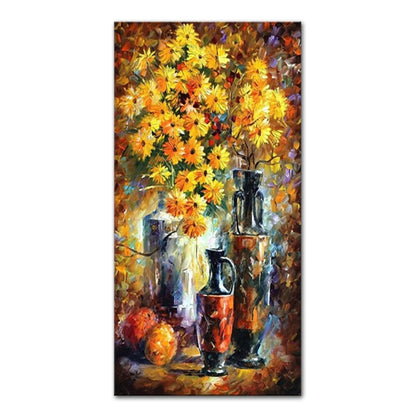 Arthyx,Handpainted Night Knife Oil Painting On Canvas,Wall Art,Modern Abstract Landscape Picture For Living Room Home Decoration - Smoothy Home
