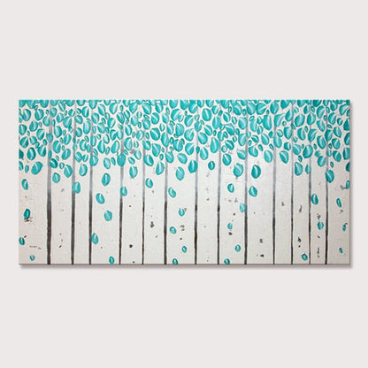 Arthyx,Handpainted Night Knife Oil Painting On Canvas,Wall Art,Modern Abstract Landscape Picture For Living Room Home Decoration - Smoothy Home