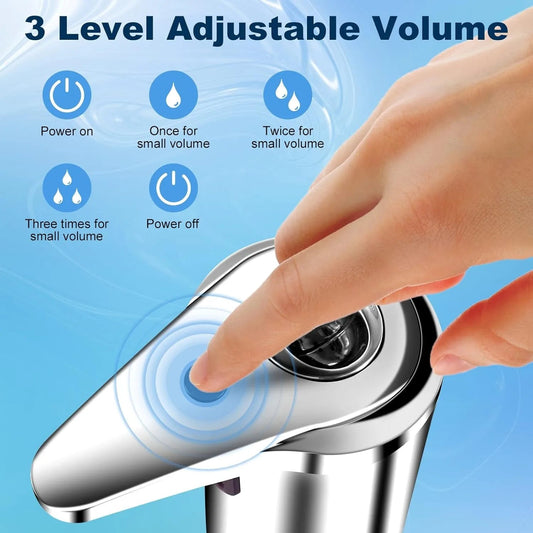 Automatic Soap Dispenser Touchless Infrared Sensor Liquid Hand Soap Dispenser With Adjustable Levels For Bathroom Kitchen - Smoothy Home