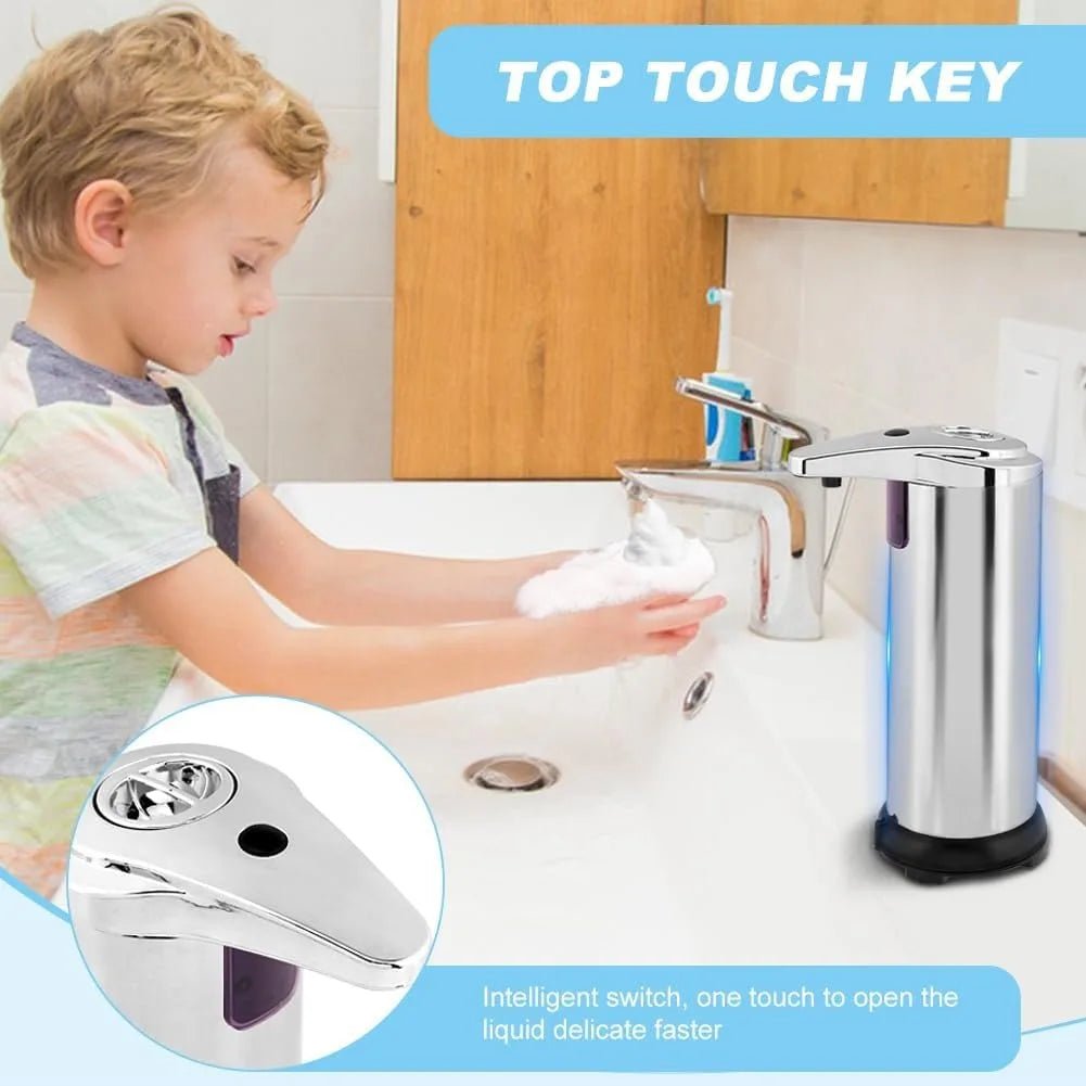 Automatic Soap Dispenser Touchless Infrared Sensor Liquid Hand Soap Dispenser With Adjustable Levels For Bathroom Kitchen - Smoothy Home