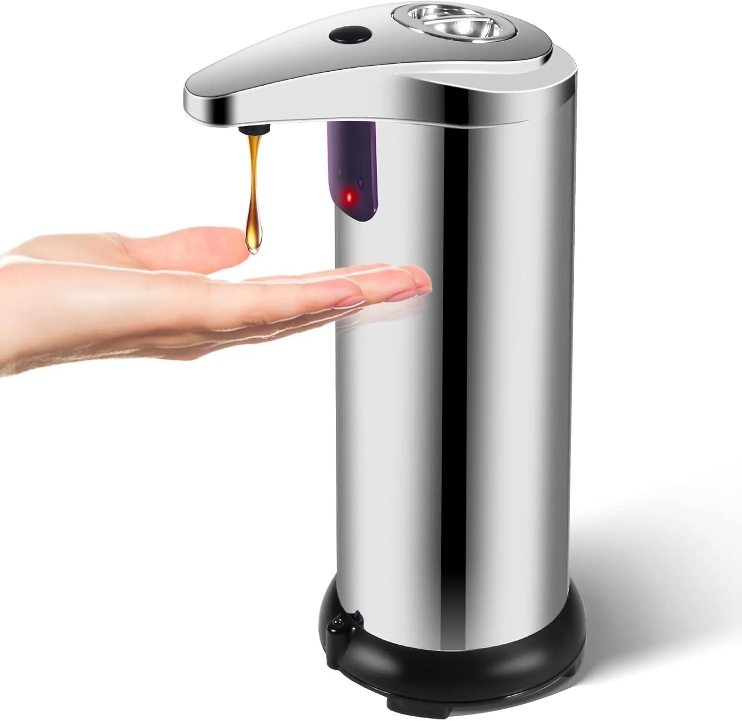 Automatic Soap Dispenser Touchless Infrared Sensor Liquid Hand Soap Dispenser With Adjustable Levels For Bathroom Kitchen - Smoothy Home