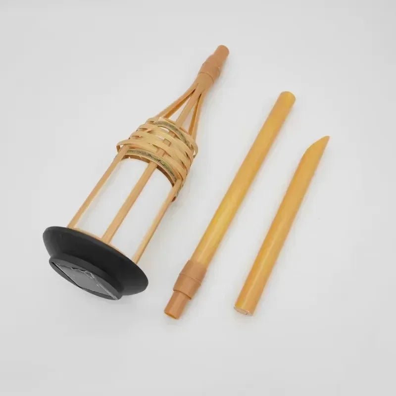 Bamboo Solar Flame Lights Torch Lights Bamboo Simulated Solar Flame Lawn Garden Lights Luces Led Solares Para Jardin Exterior - Smoothy Home