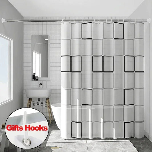 Bathroom EVA Shower Curtain, - Smoothy Home
