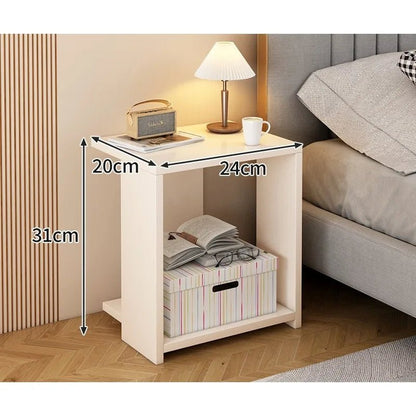 Bedside table Bedroom Home Modern simple bedroom Simple heightening Bedside small cabinet Storage drawer cabinet - Smoothy Home