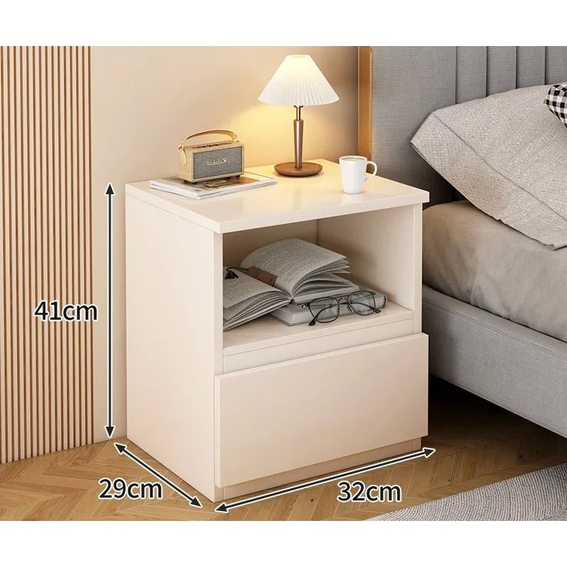 Bedside table Bedroom Home Modern simple bedroom Simple heightening Bedside small cabinet Storage drawer cabinet - Smoothy Home