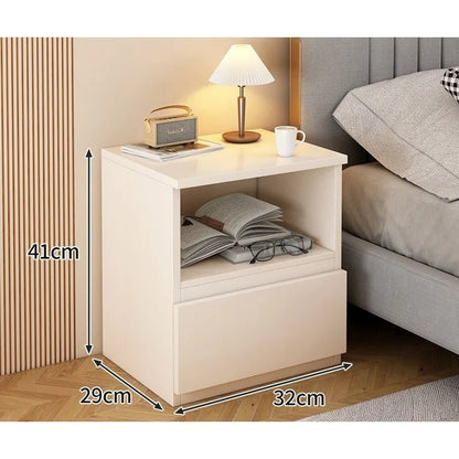 Bedside table Bedroom Home Modern simple bedroom Simple heightening Bedside small cabinet Storage drawer cabinet - Smoothy Home