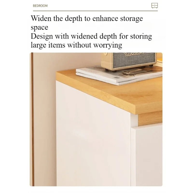 Bedside table Bedroom Home Modern simple bedroom Simple heightening Bedside small cabinet Storage drawer cabinet - Smoothy Home