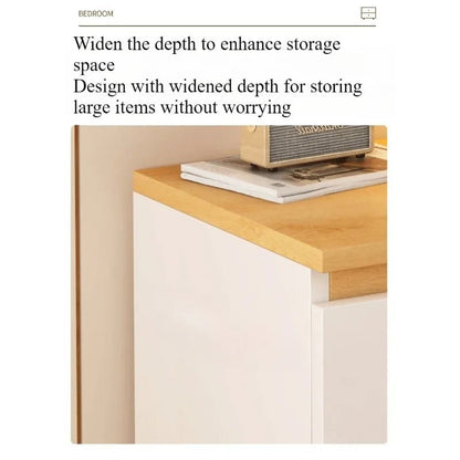 Bedside table Bedroom Home Modern simple bedroom Simple heightening Bedside small cabinet Storage drawer cabinet - Smoothy Home