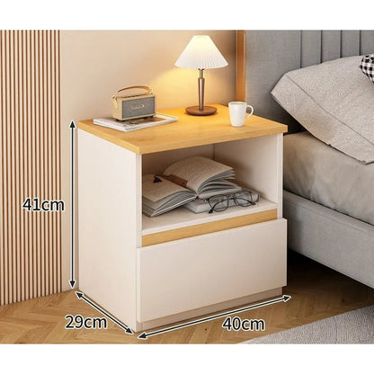 Bedside table Bedroom Home Modern simple bedroom Simple heightening Bedside small cabinet Storage drawer cabinet - Smoothy Home