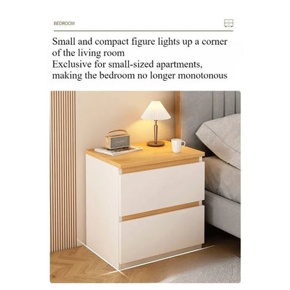 Bedside table Bedroom Home Modern simple bedroom Simple heightening Bedside small cabinet Storage drawer cabinet - Smoothy Home
