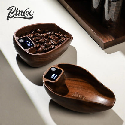 Bincoo Intelligent Electronic Scale Kitchen Scale Professional Coffee Scale Portable Bean Tray Precise 0.1g Weight Rechargeable - Smoothy Home