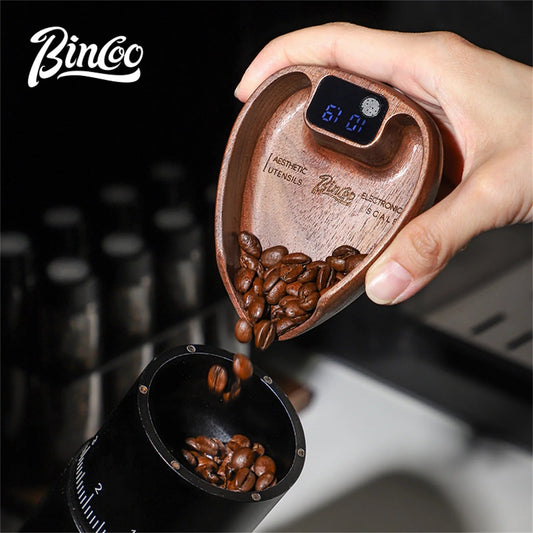 Bincoo Intelligent Electronic Scale Kitchen Scale Professional Coffee Scale Portable Bean Tray Precise 0.1g Weight Rechargeable - Smoothy Home