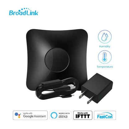 BroadLink RM4 Pro + HTS2 RF/IR Temp and Humidity Sensor Version Wireless Universal Remote Hub with Smart Home Solution - Smoothy Home