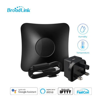 BroadLink RM4 Pro + HTS2 RF/IR Temp and Humidity Sensor Version Wireless Universal Remote Hub with Smart Home Solution - Smoothy Home