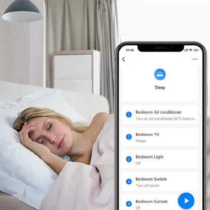 BroadLink RM4 Pro + HTS2 RF/IR Temp and Humidity Sensor Version Wireless Universal Remote Hub with Smart Home Solution - Smoothy Home
