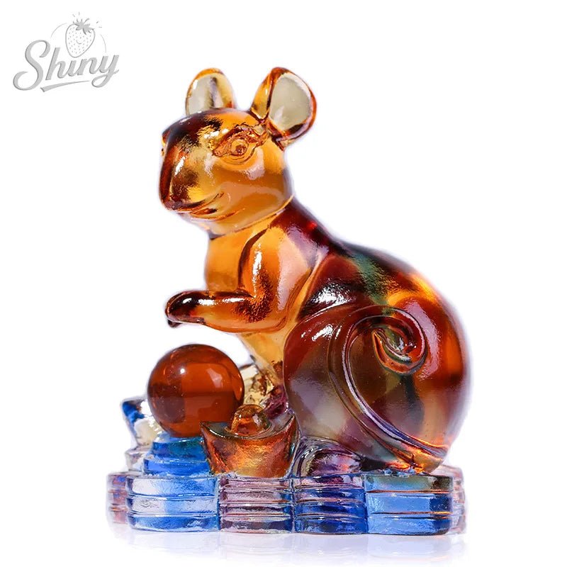 Colored Glaze Ancient Method of Dewaxing Firing Crafts Chinese Zodiac Birthday Gift Business Gifts Home Furnishings - Smoothy Home