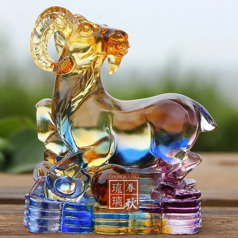 Colored Glaze Ancient Method of Dewaxing Firing Crafts Chinese Zodiac Birthday Gift Business Gifts Home Furnishings - Smoothy Home