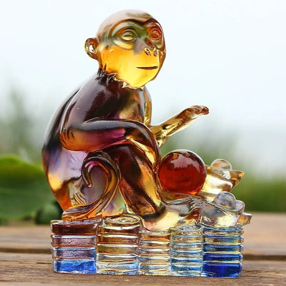 Colored Glaze Ancient Method of Dewaxing Firing Crafts Chinese Zodiac Birthday Gift Business Gifts Home Furnishings - Smoothy Home