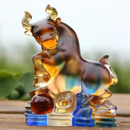Colored Glaze Ancient Method of Dewaxing Firing Crafts Chinese Zodiac Birthday Gift Business Gifts Home Furnishings - Smoothy Home