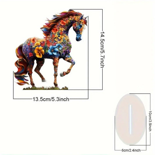 Colored Horse Statue Light Catcher. Hollow-out design for bedroom, living room, study & porch. - Smoothy Home
