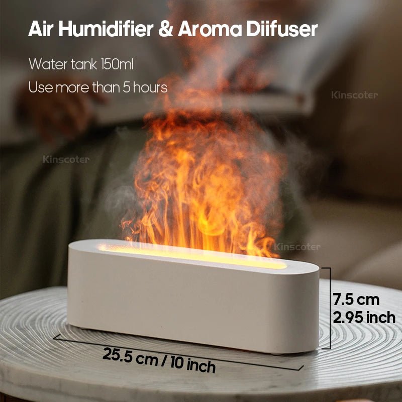 Colorful Flame Effect Aroma Diffuser - Smoothy Home