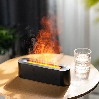 Colorful Flame Effect Aroma Diffuser - Smoothy Home