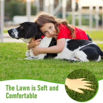 CooRug Artificial Grass Outdoor, Realistic Artificial Turf Grass Rug, Large Fake Grass for Dogs Indoor Outdoor Garden Lawn Land - Smoothy Home