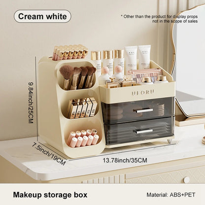 Cosmetics storage box Home dressing table advanced sense large capacity lipstick skin care multifunctional points Shelf - Smoothy Home
