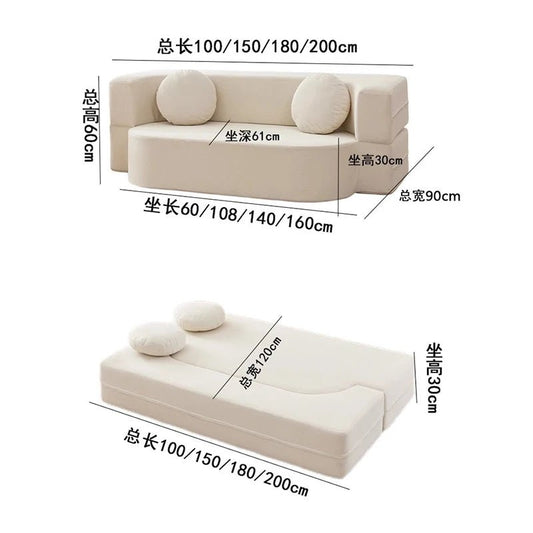 Creative Simple Sofas Living Room Italian Minimalist Space Saving Vintage Recliner Sofa Elegant Luxury Divano Letto Furniture - Smoothy Home