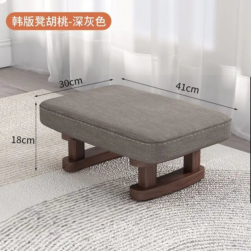 Creative Small Wood Chair Household Shoe Changing Stool Ins Sofa Living Room Foot Rest Stool Tea Table Children Bathroom Footsto - Smoothy Home