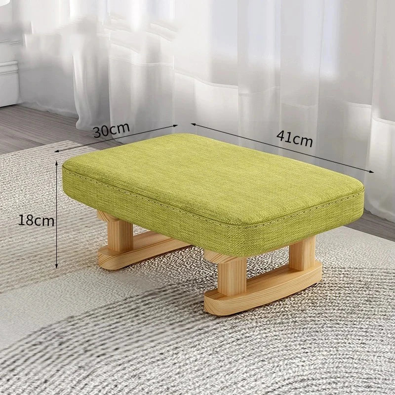 Creative Small Wood Chair Household Shoe Changing Stool Ins Sofa Living Room Foot Rest Stool Tea Table Children Bathroom Footsto - Smoothy Home