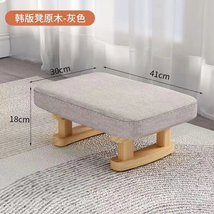 Creative Small Wood Chair Household Shoe Changing Stool Ins Sofa Living Room Foot Rest Stool Tea Table Children Bathroom Footsto - Smoothy Home