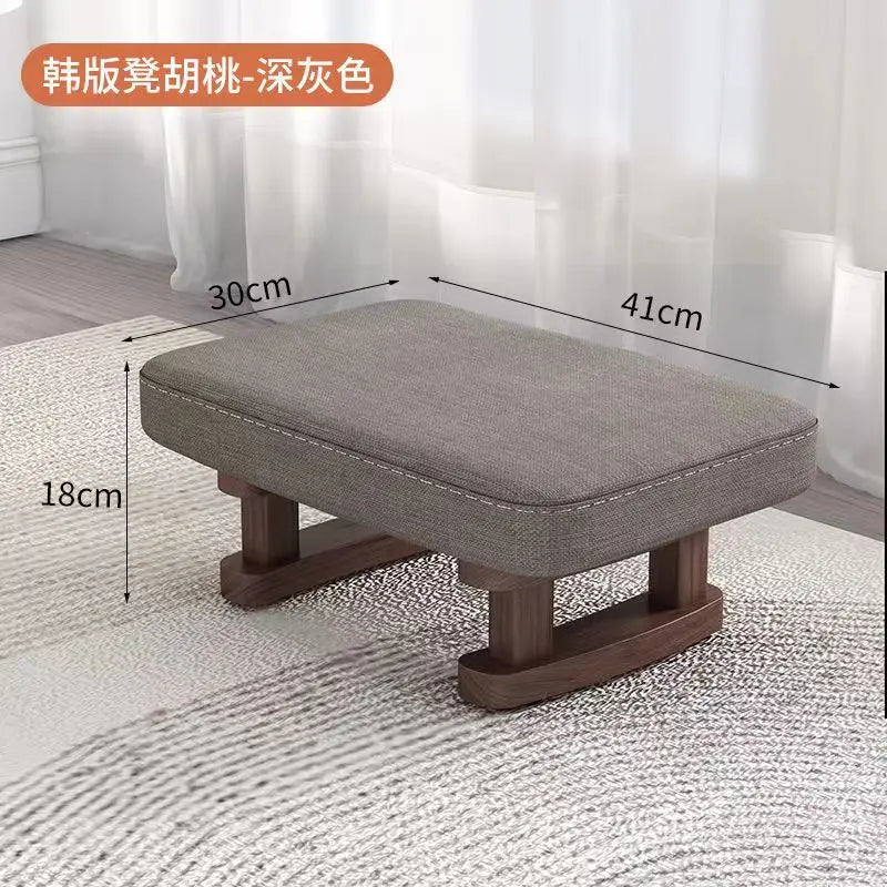 Creative Small Wood Chair Household Shoe Changing Stool Ins Sofa Living Room Foot Rest Stool Tea Table Children Bathroom Footsto - Smoothy Home