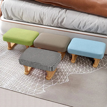 Creative Small Wood Chair Household Shoe Changing Stool Ins Sofa Living Room Foot Rest Stool Tea Table Children Bathroom Footsto - Smoothy Home