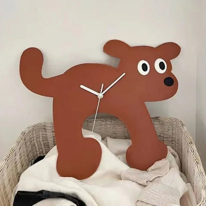 Creative Wall Clock Cat Dog Watches Acrylic Bedroom Silent Clocks Art Interior Living Room Modern Cute Home Decoration Gifts - Smoothy Home