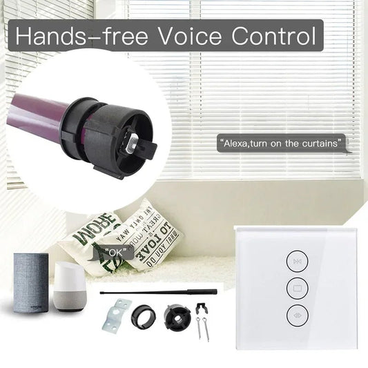Customized 35mm Tubular Motor Roller Blinds Shutter Curtain Motor Electirc Smart Wifi Curtain Motorized Tuya Smart Home Alexa - Smoothy Home
