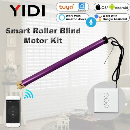 Customized 35mm Tubular Motor Roller Blinds Shutter Curtain Motor Electirc Smart Wifi Curtain Motorized Tuya Smart Home Alexa - Smoothy Home