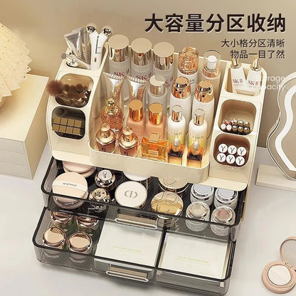 Desktop cosmetics storage box, makeup box, high-end dressing table, skincare product sorting box, dressing table storage rack - Smoothy Home