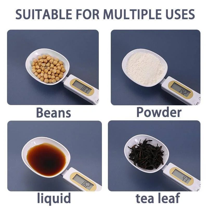 Digital Measuring Spoon 500g 0.5g LCD Electronic Kitchen Scale Food Spoon Scale Mini Kitchen Tool For Milk Coffee Sugar Scale - Smoothy Home