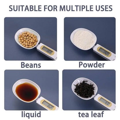 Digital Measuring Spoon 500g 0.5g LCD Electronic Kitchen Scale Food Spoon Scale Mini Kitchen Tool For Milk Coffee Sugar Scale - Smoothy Home