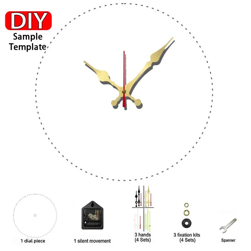 DIY 2D Flat Chinese Landscape Wooden Round Silent Hanging Wall Clock, Suitable For Living Room, Office, Study Room, Bedroom, Home - Smoothy Home