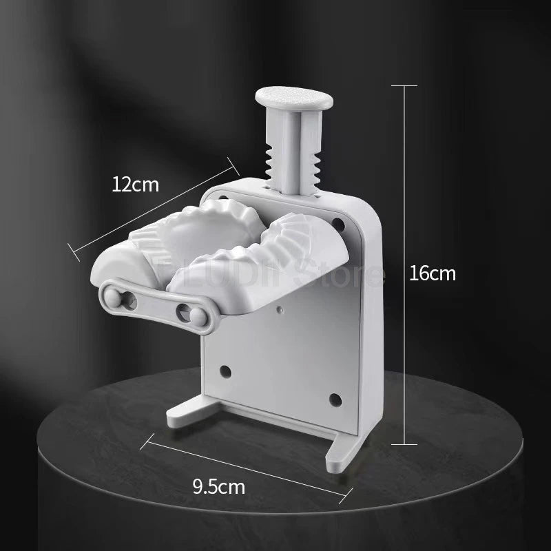 Double Head Automatic Dumpling Maker Machine 2 In 1 Press Dual Slot Design for Home Use ABS Manual Folding Dumpling Press Tool - Smoothy Home