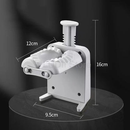 Double Head Automatic Dumpling Maker Machine 2 In 1 Press Dual Slot Design for Home Use ABS Manual Folding Dumpling Press Tool - Smoothy Home