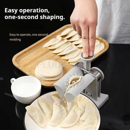 Double Head Automatic Dumpling Maker Machine 2 In 1 Press Dual Slot Design for Home Use ABS Manual Folding Dumpling Press Tool - Smoothy Home