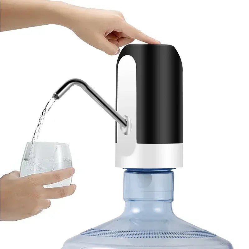 Drinking fountain Electric Portable Water Pump Dispenser USB Charging Automatic Drinking Bottle Switch Silent Touch 19 liters - Smoothy Home