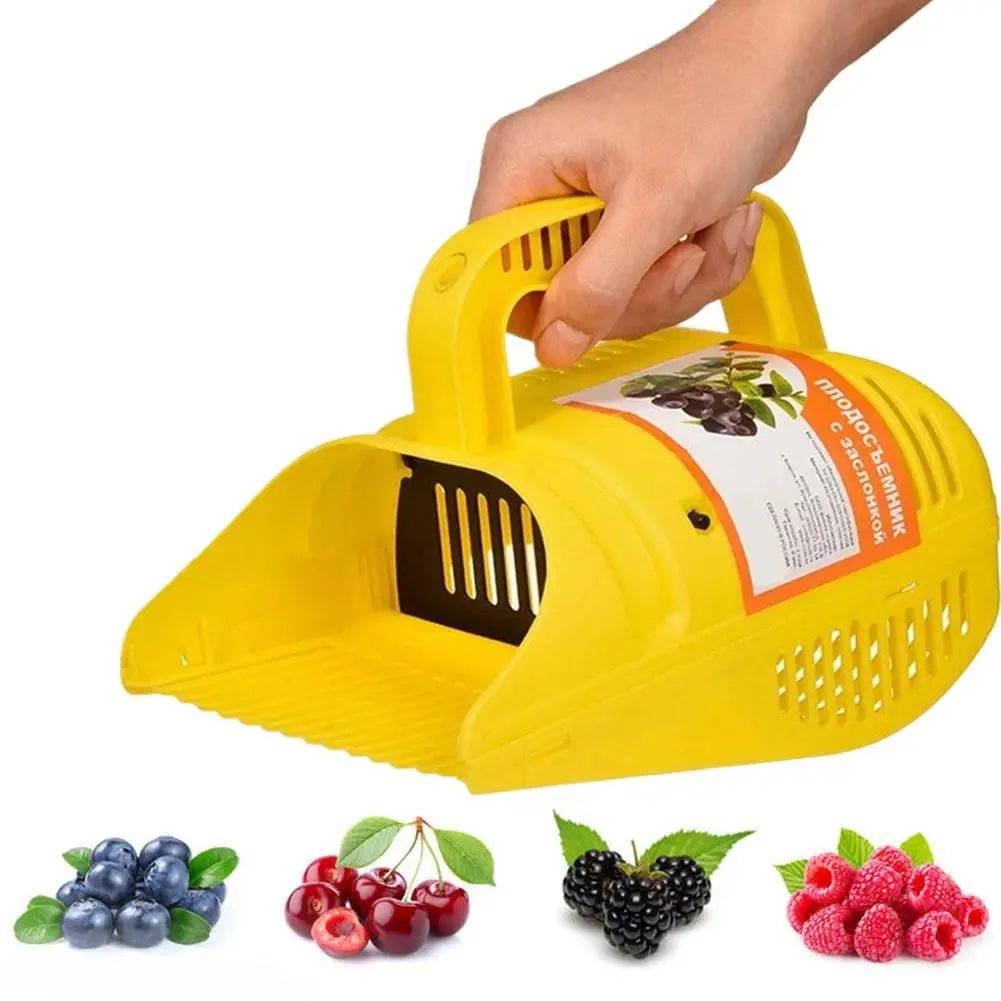 Easy-Grip Blueberry Picker Tool With Comb Teeth Portable Lightweight Handle Large Capacity Fruit Harvest Season Garden Tool - Smoothy Home