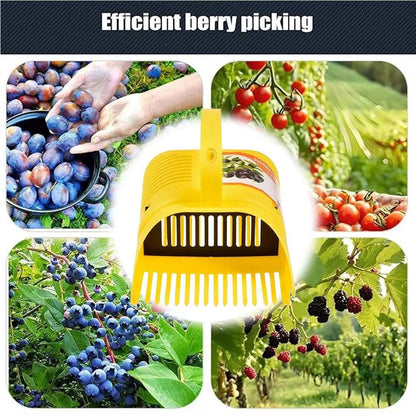 Easy-Grip Blueberry Picker Tool With Comb Teeth Portable Lightweight Handle Large Capacity Fruit Harvest Season Garden Tool - Smoothy Home