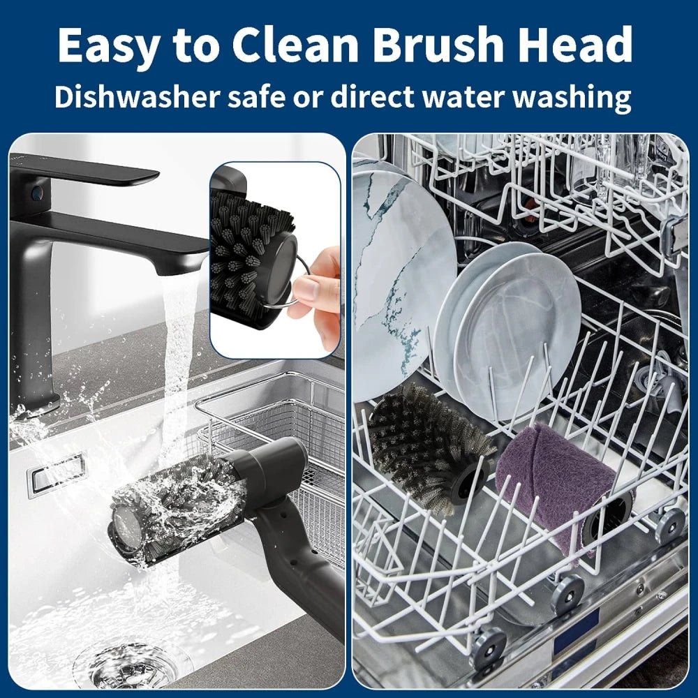 Electric BBQ Grill Brush 180° Adjustable Stainless Steel Brush Head Grill Cleaning Brush for Outdoor Grilling and Kitchen Grates - Smoothy Home