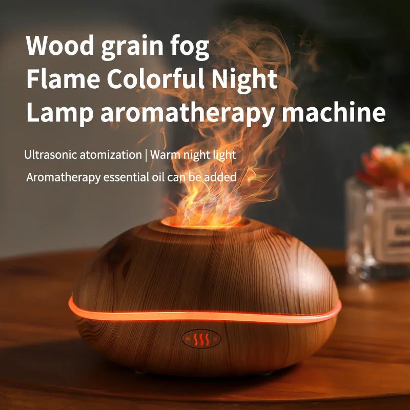 Flame Aroma Oil Humidifier - Smoothy Home